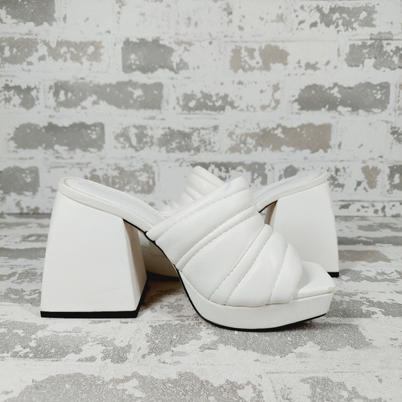 New Circus By Sam Edelman Marlie Purple Platform Block Heel Heel Slides F 953 - Picture 3 of 15